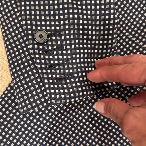 Sandro Paris MENS Blazer Black and White Checkered 46 - Picture 2 of 15